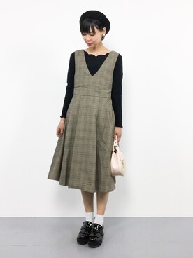 「classicalelf（クラシカルエルフ）のアイテム（バッグ）」を使った、ambiさん（レディース・160cm）の秋コーディネート