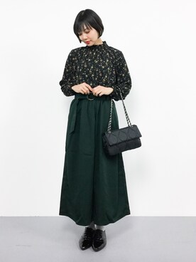 「LA ROCCA（ラロッカ）のアイテム（バッグ）」を使った、ambiさん（レディース・160cm）の秋コーディネート