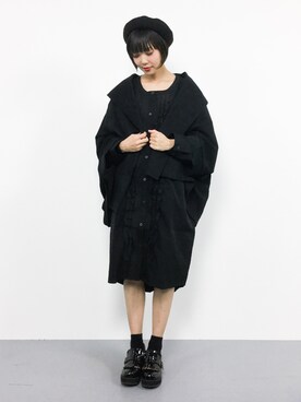 「antiqua（アンティカ）のアイテム（その他アウター）」を使った、ambiさん（レディース・160cm）の秋コーディネート