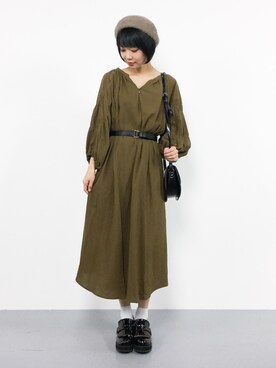 「Another Edition（アナザーエディション）のアイテム（ワンピース/ドレス）」を使った、ambiさん（レディース・160cm）の秋コーディネート