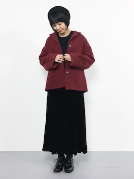 「PAR ICI（パーリッシィ）のアイテム（チェスターコート）」を使った、ambiさん（レディース・160cm）の秋コーディネート