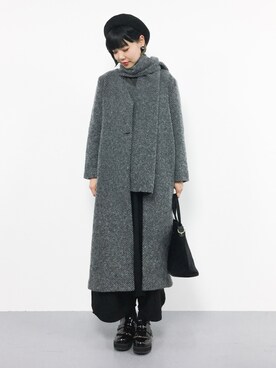 「antiqua（アンティカ）のアイテム（その他アウター）」を使った、ambiさん（レディース・160cm）の秋コーディネート