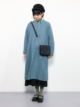 「chambre de charme（シャンブルドゥシャーム）のアイテム（その他アウター）」を使った、ambiさん（レディース・160cm）の秋コーディネート