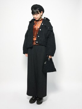 「アイテム（その他トップス、ブラウン系）」を使った、ambiさん（レディース・160cm）の秋コーディネート