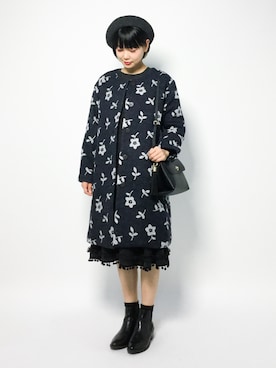 「Samansa Mos2（サマンサ モスモス）のアイテム（その他アウター）」を使った、ambiさん（レディース・160cm）の秋コーディネート