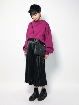 「Another Edition（アナザーエディション）のアイテム（帽子）」を使った、ambiさん（レディース・160cm）の秋コーディネート