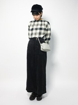 「Another Edition（アナザーエディション）のアイテム（帽子）」を使った、ambiさん（レディース・160cm）の秋コーディネート