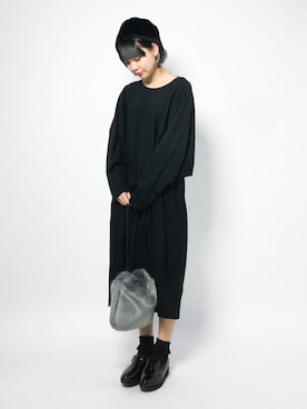 「kvell（ケベル）のアイテム（帽子）」を使った、ambiさん（レディース・160cm）の秋コーディネート