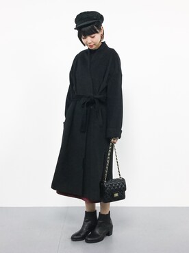 「FRAMeWORK（フレームワーク）のアイテム（キャップ）」を使った、ambiさん（レディース・160cm）の秋コーディネート