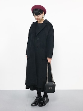 「Another Edition（アナザーエディション）のアイテム（帽子）」を使った、ambiさん（レディース・160cm）の秋コーディネート