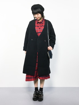 「SPINNS（スピンズ）のアイテム（ジャケット/アウター）」を使った、ambiさん（レディース・160cm）の冬コーディネート