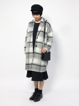 「Two Faces（トゥーフェイシーズ）のアイテム（ジャケット/アウター）」を使った、ambiさん（レディース・160cm）の冬コーディネート