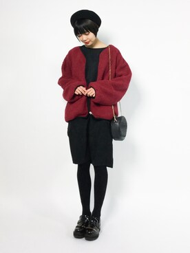 「SpRay（スプレイ）のアイテム（ブルゾン）」を使った、ambiさん（レディース・160cm）の冬コーディネート