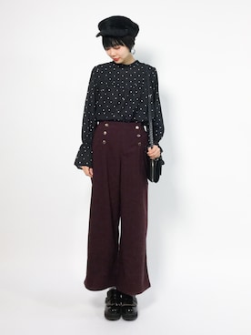 「31 Sons de mode（トランテアン　ソン　ドゥ　モード）のアイテム（帽子）」を使った、ambiさん（レディース・160cm）の冬コーディネート