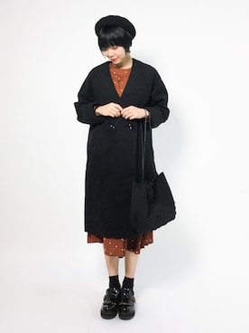 「&. NOSTALGIA（アンドドットノスタルジア）のアイテム」を使った、ambiさん（レディース・160cm）の冬コーディネート