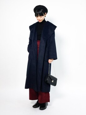「RAY CASSIN（レイカズン）のアイテム（その他アウター）」を使った、ambiさん（レディース・160cm）の冬コーディネート