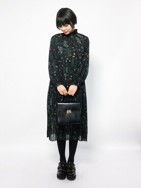 「Luz Llena（ラズレナ）のアイテム」を使った、ambiさん（レディース・160cm）の冬コーディネート