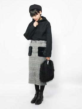 「夢展望（ユメテンボウ）のアイテム」を使った、ambiさん（レディース・160cm）の冬コーディネート