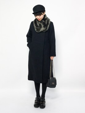 「URBAN RESEARCH Sonny Label（アーバンリサーチサニーレーベル）のアイテム（キャスケット）」を使った、ambiさん（レディース・160cm）の冬コーディネート