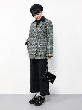「SLY（スライ）のアイテム（その他アウター）」を使った、ambiさん（レディース・160cm）の冬コーディネート