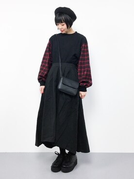 「TONE SELECT GOODS（トーンセレクトグッズ）のアイテム」を使った、ambiさん（レディース・160cm）の冬コーディネート