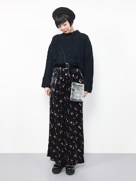 「Luz Llena（ラズレナ）のアイテム」を使った、ambiさん（レディース・160cm）の冬コーディネート