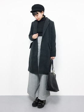 「titivate（ティティベイト）のアイテム（つなぎ/オールインワン）」を使った、ambiさん（レディース・160cm）の冬コーディネート