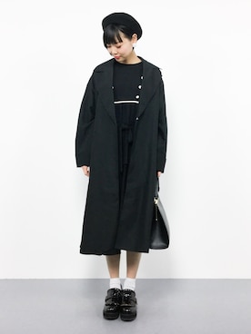 「SpRay（スプレイ）のアイテム（トレンチコート）」を使った、ambiさん（レディース・160cm）の冬コーディネート
