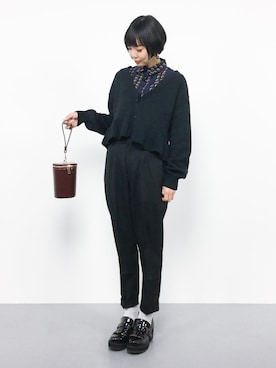 「Ameri（アメリ）のアイテム（バッグ）」を使った、ambiさん（レディース・160cm）の冬コーディネート