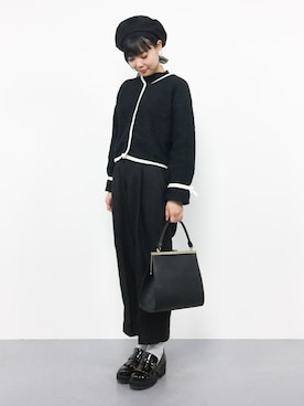 「アイテム（ハンチング/ベレー帽）」を使った、ambiさん（レディース・160cm）の冬コーディネート