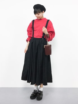 「Ameri（アメリ）のアイテム（バッグ）」を使った、ambiさん（レディース・160cm）の冬コーディネート