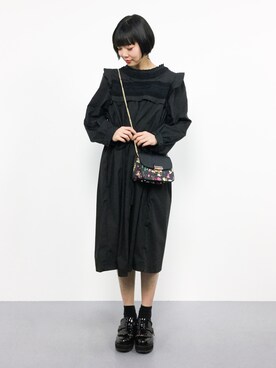 「classicalelf（クラシカルエルフ）のアイテム（バッグ）」を使った、ambiさん（レディース・160cm）の冬コーディネート