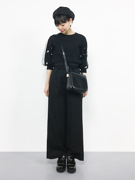 「Supreme.La.La.（シュープリームララ）のアイテム（トップス）」を使った、ambiさん（レディース・160cm）の冬コーディネート