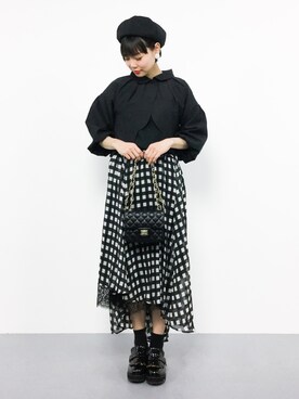 「merlot plus（メルロープリュス）のアイテム（その他アウター）」を使った、ambiさん（レディース・160cm）の冬コーディネート