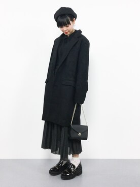 「unrelaxing（アンリラクシング）のアイテム（ジャケット/アウター）」を使った、ambiさん（レディース・160cm）の冬コーディネート