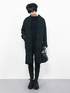 「MERLOT（メルロー）のアイテム（その他アウター）」を使った、ambiさん（レディース・160cm）の冬コーディネート