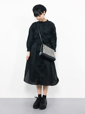 「haco!（ハコ）のアイテム（シャツワンピース）」を使った、ambiさん（レディース・160cm）の春コーディネート