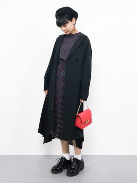 「レトロ」｜「アイテム（トレンチコート）」を使った、ambiさん（レディース・160cm）の春コーディネート