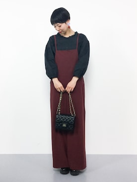 「SENSE OF PLACE by URBAN RESEARCH（センスオブプレイスバイアーバンリサーチ）のアイテム（つなぎ/オールインワン）」を使った、ambiさん（レディース・160cm）の春コーディネート