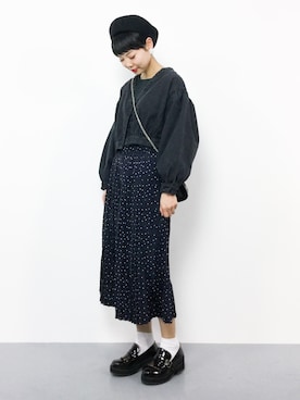 「レトロ」｜「アイテム（デニムジャケット）」を使った、ambiさん（レディース・160cm）の春コーディネート