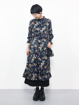 「Two Faces（トゥーフェイシーズ）のアイテム（ワンピース/ドレス）」を使った、ambiさん（レディース・160cm）の春コーディネート