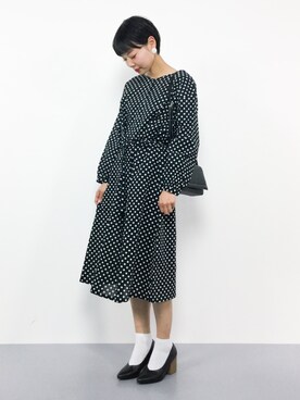 「PAR ICI（パーリッシィ）のアイテム（ワンピース）」を使った、ambiさん（レディース・160cm）の春コーディネート