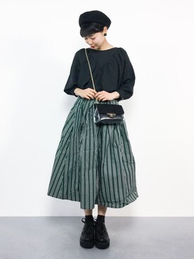「AZUL ENCANTO（アズールエンカント）のアイテム（シャツ/ブラウス）」を使った、ambiさん（レディース・160cm）の春コーディネート
