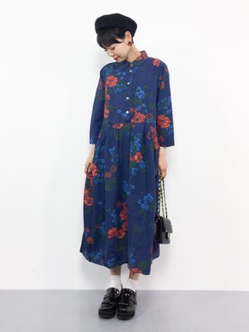 「Sunny clouds（サニークラウズ）のアイテム（ワンピース/ドレス）」を使った、ambiさん（レディース・160cm）の春コーディネート