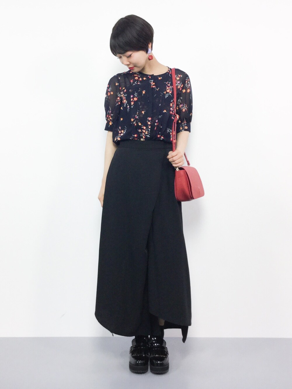 フラワー パフスリーブ ブラウス　半袖　　　　UNITED ARROWS UNITED ARROWS｜MANTECO パフスリーブ ブラウス | Rakuten
