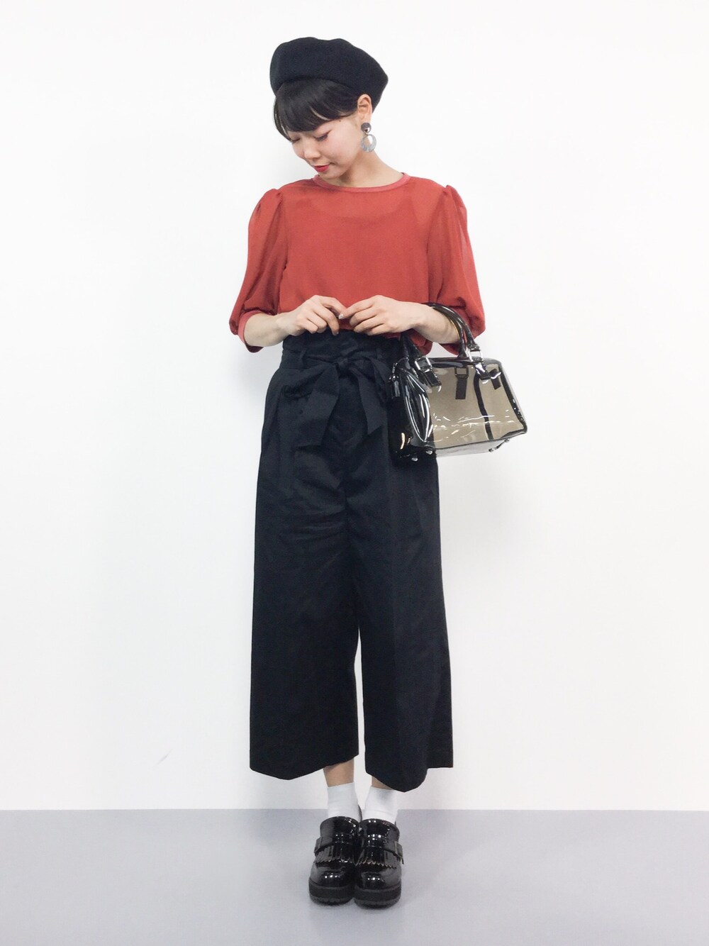 Ameri VINTAGE - 【新品】AMERI / MEDI SHEER PUFF SLEEVE TOP Ameri（アメリ）の「MEDI SHEER PUFF SLEEVE TOP（シャツ