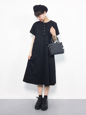 「chambre de charme（シャンブルドゥシャーム）のアイテム（ワンピース）」を使った、ambiさん（レディース・160cm）の春コーディネート