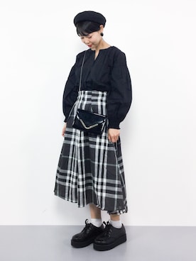 「MODE ROBE（モードローブ）のアイテム」を使った、ambiさん（レディース・160cm）の春コーディネート