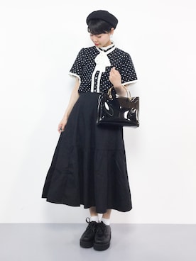 「titivate（ティティベイト）のアイテム（ハンドバッグ）」を使った、ambiさん（レディース・160cm）の春コーディネート