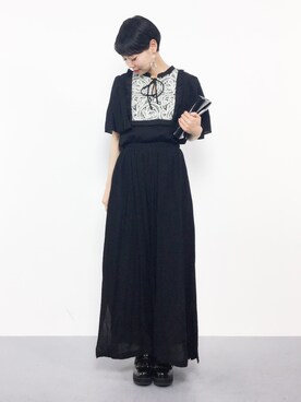 「Khaju（カージュ）のアイテム（つなぎ/オールインワン）」を使った、ambiさん（レディース・160cm）の夏コーディネート